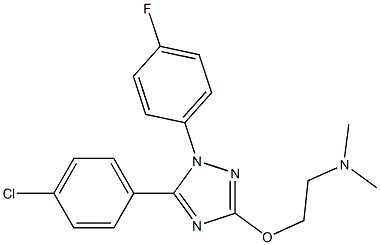  1-(4-Fluorophenyl)-5-(4-chlorophenyl)-3-(2-dimethylaminoethoxy)-1H-1,2,4-triazole