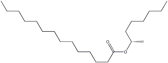 (+)-Myristic acid [(S)-1-methylheptyl] ester 结构式