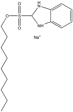 2,3-Dihydro-2-nonyl-1H-benzimidazole-2-sulfonic acid sodium salt Struktur