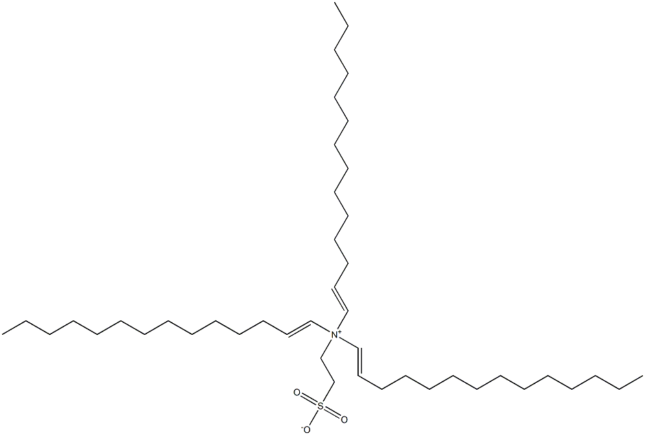 N,N-Di(1-tetradecenyl)-N-(2-sulfonatoethyl)-1-tetradecen-1-aminium Struktur