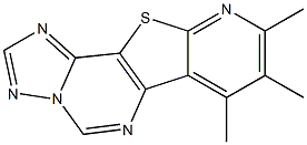 7,8,9-Trimethylpyrido[3',2':4,5]thieno[2,3-e][1,2,4]triazolo[1,5-c]pyrimidine