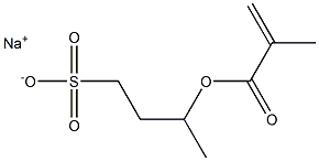 3-(Methacryloyloxy)-1-butanesulfonic acid sodium salt Structure