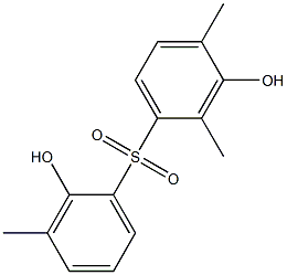 2',3-Dihydroxy-2,3',4-trimethyl[sulfonylbisbenzene] Struktur