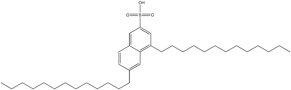 4,6-Ditridecyl-2-naphthalenesulfonic acid Structure