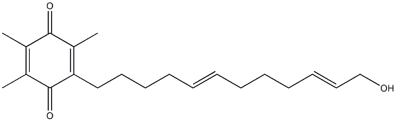 2,3,5-Trimethyl-6-(12-hydroxy-5,10-dodecadien-1-yl)-1,4-benzoquinone