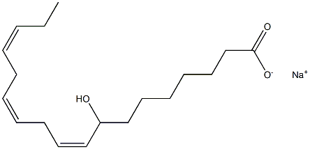 8-Hydroxylinoleic acid sodium salt,,结构式