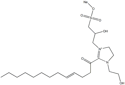  1-(2-Hydroxyethyl)-3-[2-hydroxy-3-(sodiooxysulfonyl)propyl]-2-(4-tridecenoyl)-2-imidazoline-3-ium