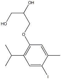 3-(6-Iodothymyloxy)-1,2-propanediol Structure