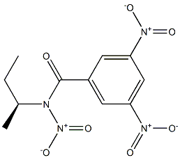 (+)-N-[(S)-sec-Butyl]-N,3,5-trinitrobenzamide Struktur