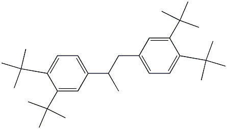 1,2-Bis(3,4-di-tert-butylphenyl)propane Struktur
