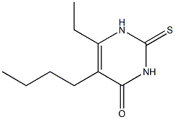 5-Butyl-6-ethyl-2-thiouracil Struktur