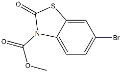 6-Bromo-2,3-dihydro-2-oxobenzothiazole-3-carboxylic acid methyl ester Structure