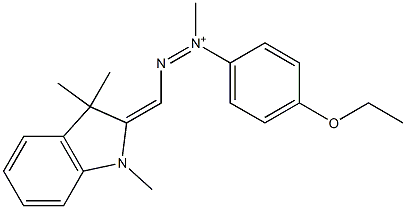 2-[[(1,3-Dihydro-1,3,3-trimethyl-2H-indol)-2-ylidene]methyl]-1-(4-ethoxyphenyl)-1-methyldiazen-1-ium