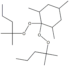 2,4,6-Trimethyl-1,1-bis(1,1-dimethylbutylperoxy)cyclohexane Structure