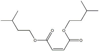 (Z)-2-ブテン二酸ジイソペンチル 化学構造式