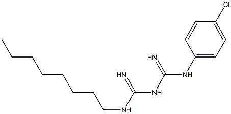 1-(p-Chlorophenyl)-5-octylbiguanide Structure