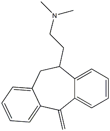 N,N-Dimethyl-5-methylene-10,11-dihydro-5H-dibenzo[a,d]cycloheptene-10-ethaneamine,,结构式