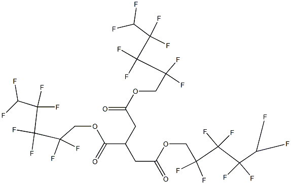 1,2,3-プロパントリカルボン酸トリス(2,2,3,3,4,4,5,5-オクタフルオロペンチル) 化学構造式