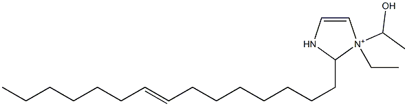 1-エチル-1-(1-ヒドロキシエチル)-2-(8-ペンタデセニル)-4-イミダゾリン-1-イウム 化学構造式