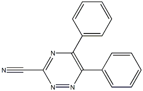 5,6-Diphenyl-1,2,4-triazine-3-carbonitrile,,结构式
