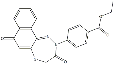 7,8-Dihydro-10-[4-(ethoxycarbonyl)phenyl]-7-thia-10,11-diaza-10H-cyclohepta[a]naphthalene-5,9-dione