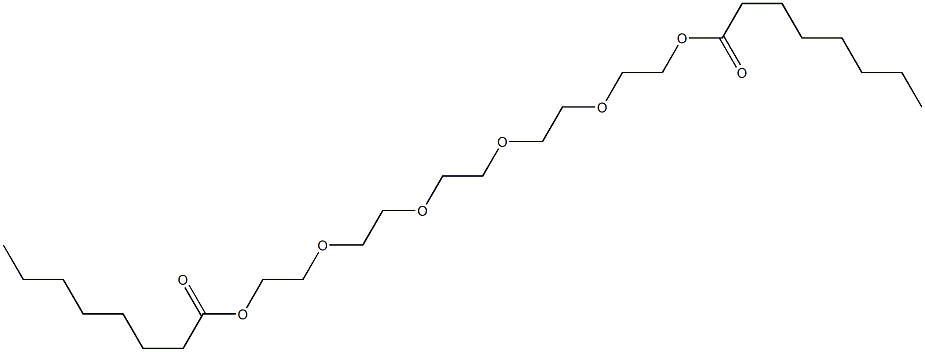 2,2'-[1,2-Ethanediylbis[oxy(2,1-ethanediyl)oxy]]bis(ethanol octanoate) Struktur