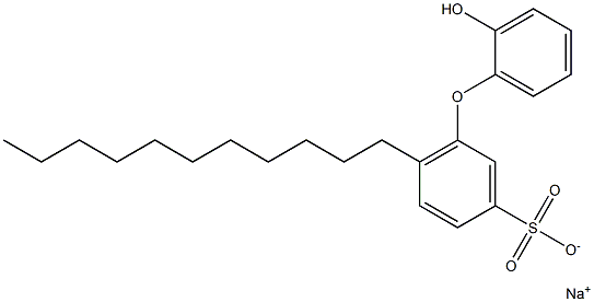 2'-Hydroxy-6-undecyl[oxybisbenzene]-3-sulfonic acid sodium salt,,结构式