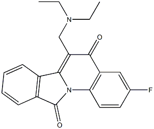 3-Fluoro-6-[(diethylamino)methyl]isoindolo[2,1-a]quinoline-5,11(5H)-dione|