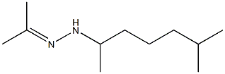 Acetone 1,5-dimethylhexyl hydrazone,,结构式