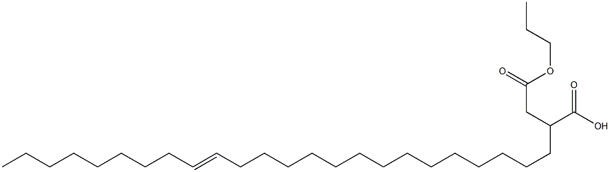 2-(15-Tetracosenyl)succinic acid 1-hydrogen 4-propyl ester Struktur