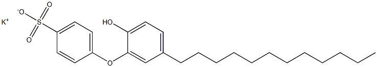 2'-Hydroxy-5'-dodecyl[oxybisbenzene]-4-sulfonic acid potassium salt,,结构式