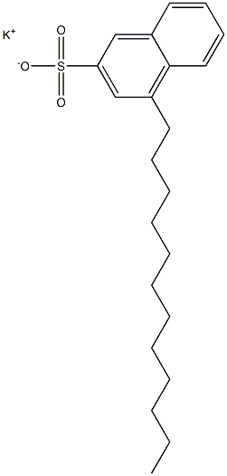 4-Dodecyl-2-naphthalenesulfonic acid potassium salt Structure