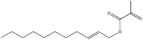 Methacrylic acid (2-undecenyl) ester,,结构式