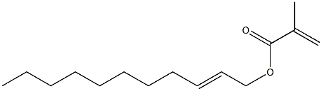 メタクリル酸(2-ウンデセニル) 化学構造式