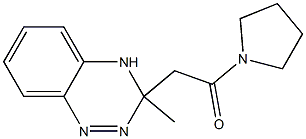 3-Methyl-3-[[(pyrrolidin-1-yl)carbonyl]methyl]-3,4-dihydro-1,2,4-benzotriazine