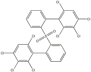 2,3,4,6-Tetrachlorophenylphenyl sulfone Structure