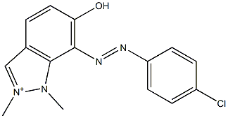 7-[(4-Chlorophenyl)azo]-6-hydroxy-1,2-dimethyl-1H-indazol-2-ium|