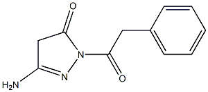 3-Amino-1-(phenylacetyl)-1H-pyrazol-5(4H)-one Structure