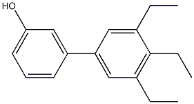 3-(3,4,5-Triethylphenyl)phenol Structure