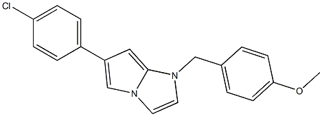 6-(4-Chlorophenyl)-1-(4-methoxybenzyl)-1H-pyrrolo[1,2-a]imidazole Struktur