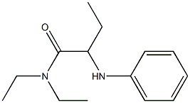 2-アニリノ-N,N-ジエチルブチルアミド 化学構造式