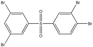 3,4-Dibromophenyl 3,5-dibromophenyl sulfone 结构式