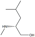 (R)-4-メチル-2-(メチルアミノ)-1-ペンタノール 化学構造式