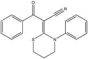 2-[Benzoyl(cyano)methylene]-3-phenyl-3,4,5,6-tetrahydro-2H-1,3-thiazine|