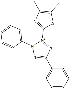 2,5-Diphenyl-3-(4,5-dimethyl-2-thiazolyl)-2H-tetrazole-3-ium|