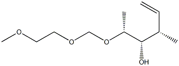 (2R,3S,4S)-2-[(2-Methoxyethoxy)methoxy]-4-methyl-5-hexen-3-ol Struktur