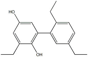 2-Ethyl-6-(2,5-diethylphenyl)benzene-1,4-diol 结构式