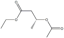 (R)-3-アセチルオキシブタン酸エチル 化学構造式