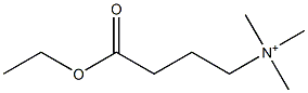 [3-(Ethoxycarbonyl)propyl]trimethylaminium,,结构式