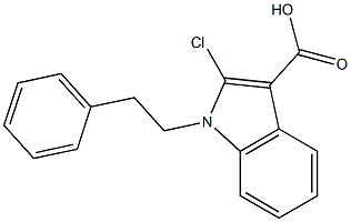 2-Chloro-1-phenethyl-1H-indole-3-carboxylic acid